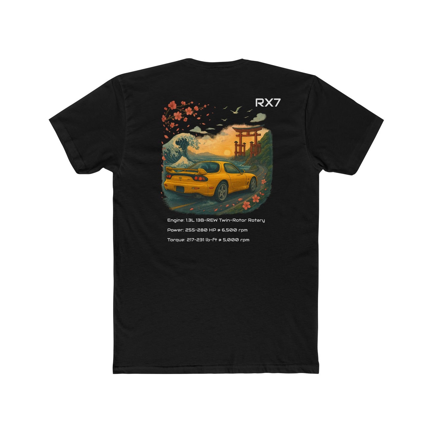 T-Shirt - Mazda RX7 FD Unisex Cotton Crew Tee
